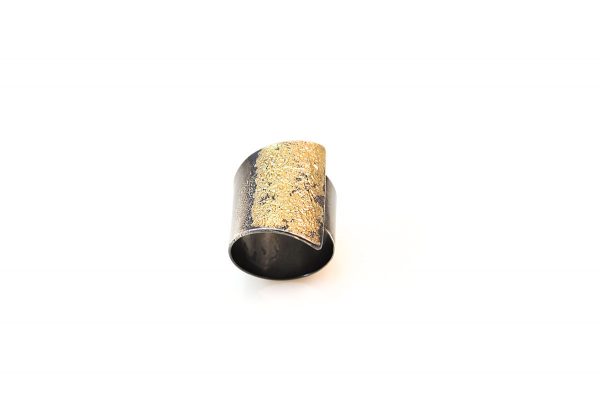 Silver  and gold 18k Ring