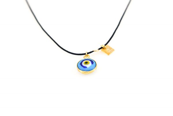 Silver gold plated  evil eye