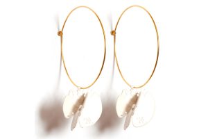 Handmade Brass Gold Plated & Silver plated  Earrings With Pearls