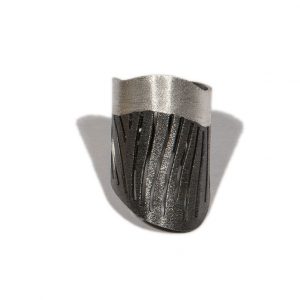 Oxidised mat finishing silver Ring