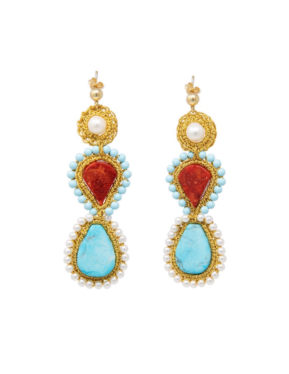 Atalanti Handcrafted Earrings - Potidaia Jewellery Store | Karpathos ...