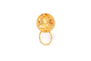 Handmade  Gold Plated  Brass Ring