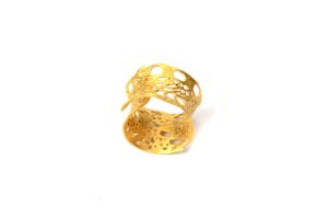 Handmade Silver Gold Plated  Ring